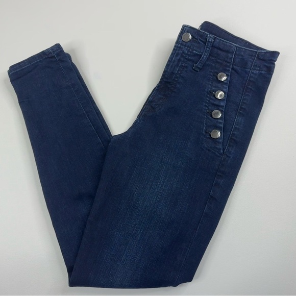 GAP High Rise Skinny Sailor Smoothing Pockets Ankle Jeans Size 4 - Picture 11 of 11